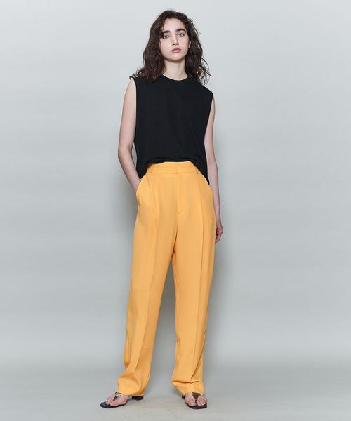 6(ロク)の「<6(ROKU)>GEORGETTE TUCK PANTS/パンツ ◇(その他