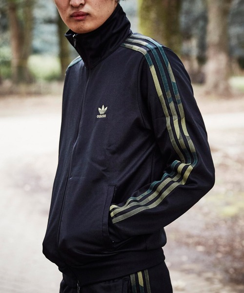 adidas トラックジャケット ジャージ カモフラ 3本ライン - ジャージ