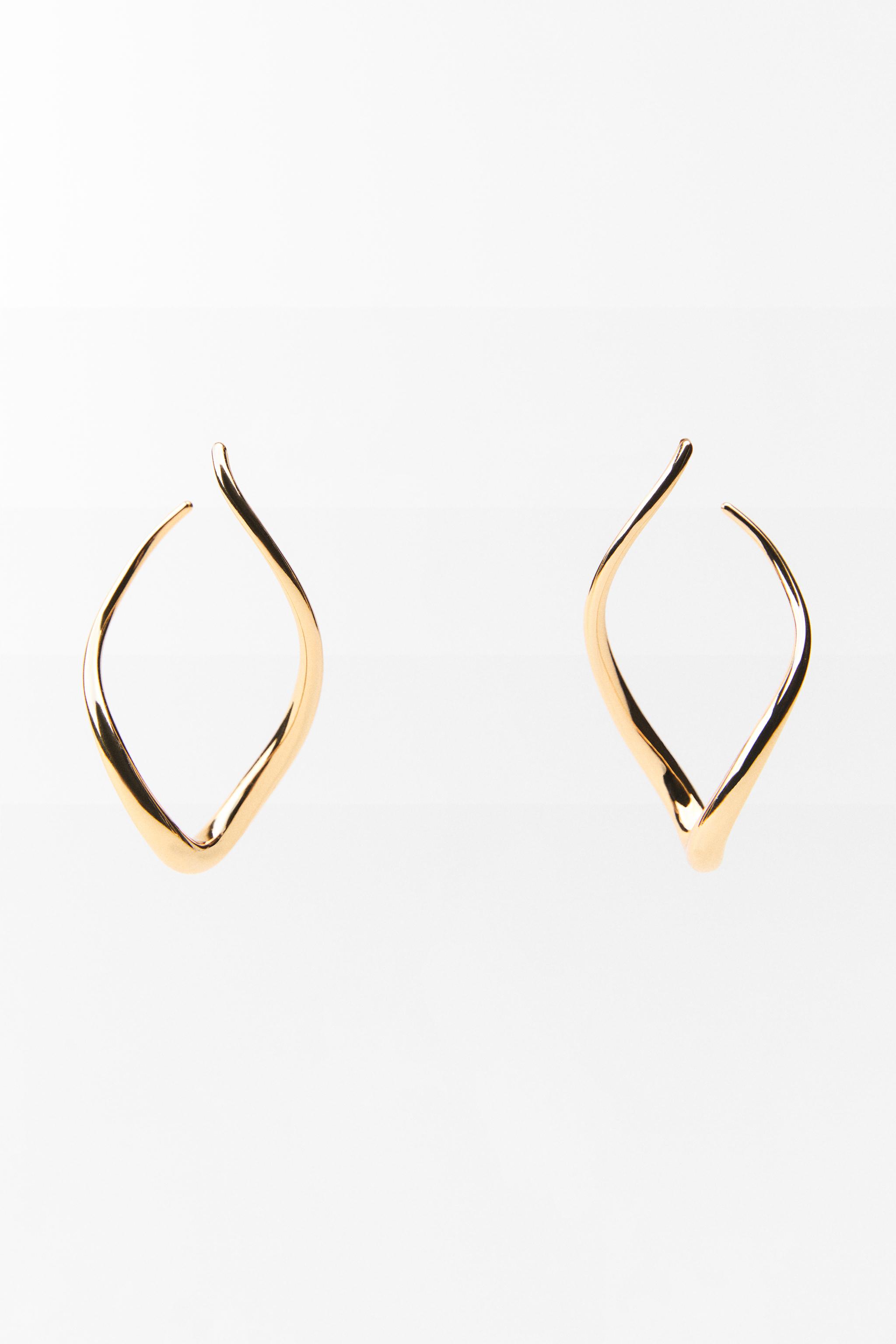 ツイスト フープピアス - ゴールド | ZARA Japan / 日本