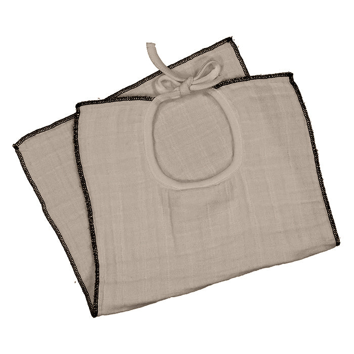 Moumout Paris Baby Lobster Bib Earth Taupe
