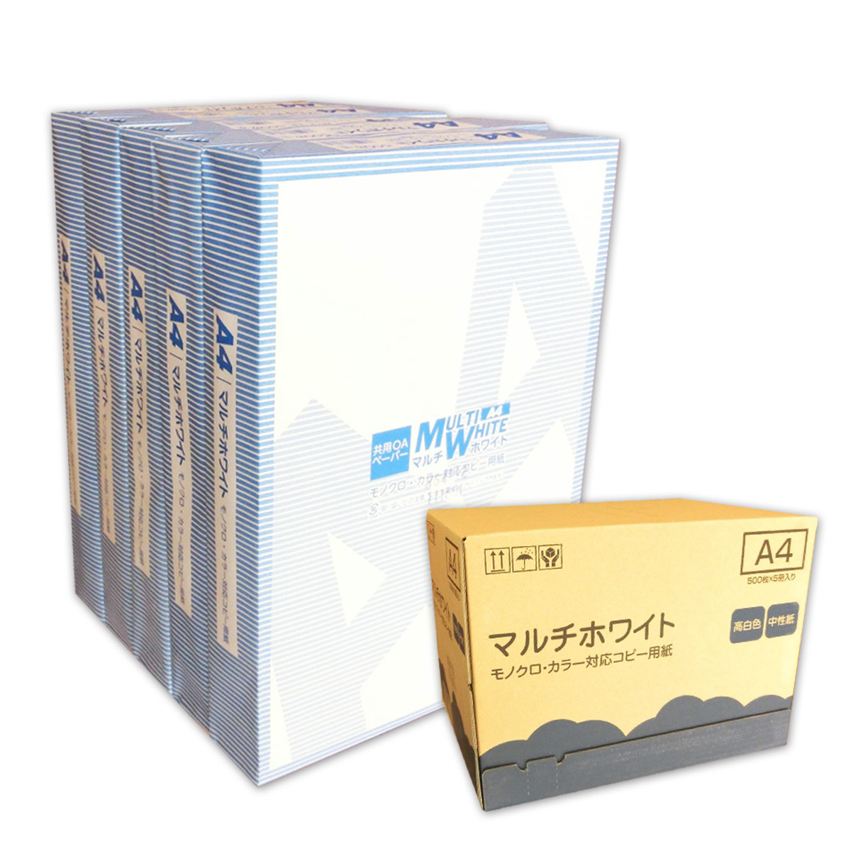 楽天市場】国産 コピー用紙 A4 マルチホワイト 2500枚（500枚×5冊