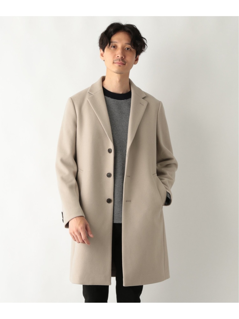 GLOBAL WORK カジュアルロングチェスターコートグレーグローバルワーク