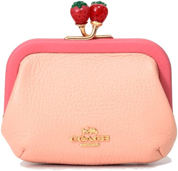 Amazon | コーチ カードケース COACH ぺブルレザー キスロック がま口