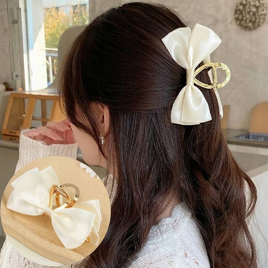 ebullient バンスクリップ 2個セット ヘアクリップ 大きめ 髪留め 髪飾り ヘアアクセサリー クリップ バナナクリップ 韓国風 オフィス 人気 おしゃれ 贈り物 レディース用