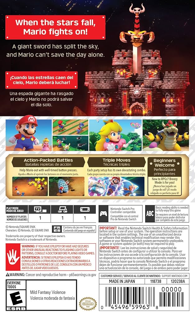 Super Mario RPG - Nintendo Switch (US Version)