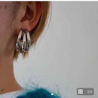 ZARA - 【再入荷】インポート ピアス フープ ゴールド 三連 大ぶり No