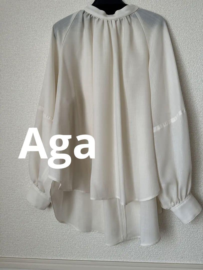予約中！ セール】バックタイスタンドカラ―ブラウス(505747924) Aga