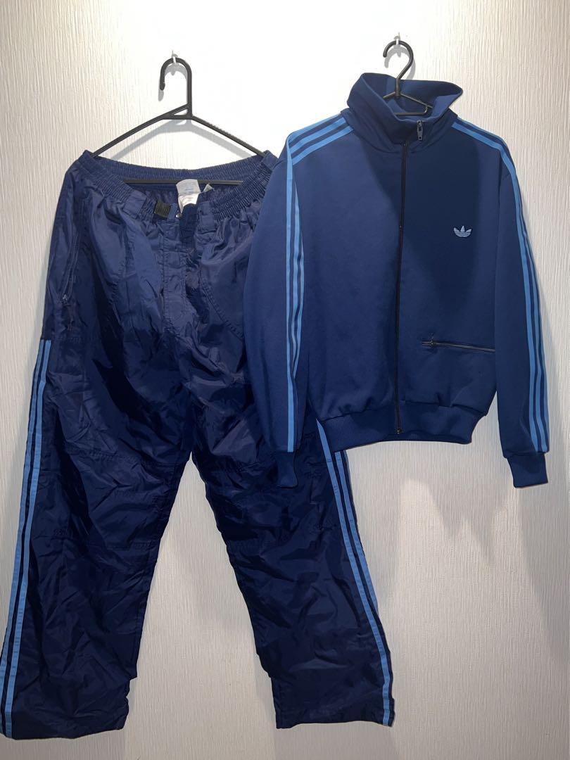 アディダストラックジャケット デサント製 上下セット 激レア 90s 在原