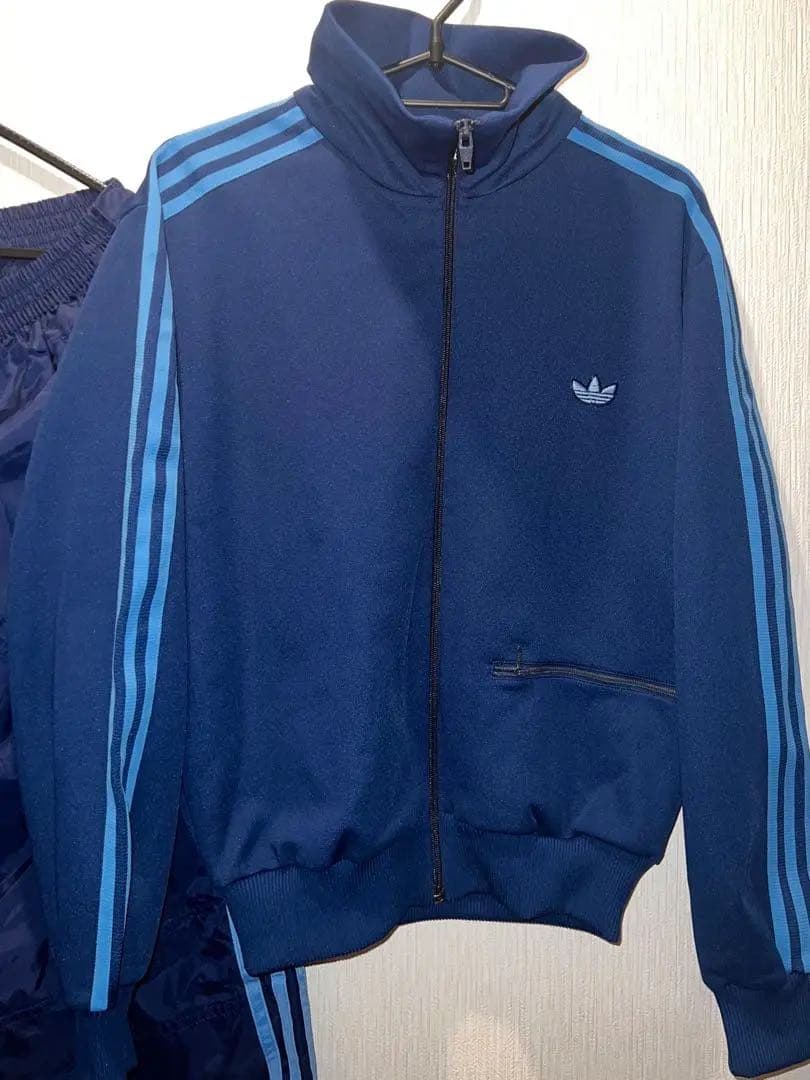 アディダストラックジャケット デサント製 上下セット 激レア 90s 在原