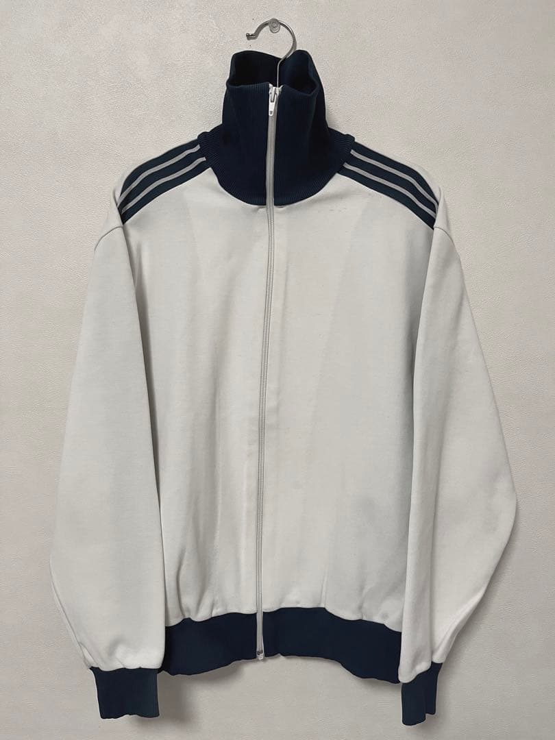 正規品 希少 70s デサント adidasトラックジャケット トラック 白 紺
