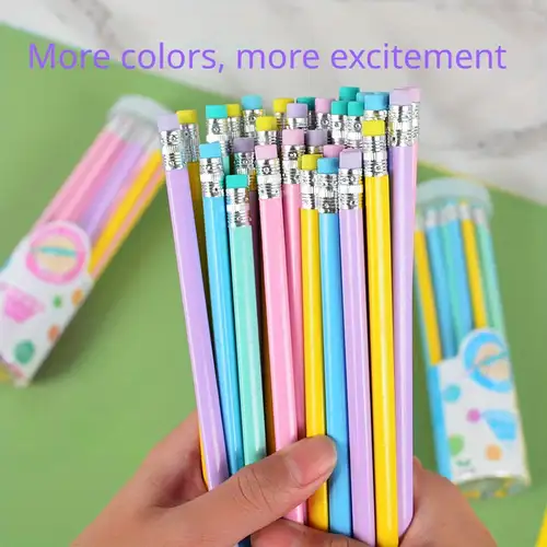 36PCSの子供用鉛筆 消しゴム かわいい動物の消しゴム付きの学校用HB