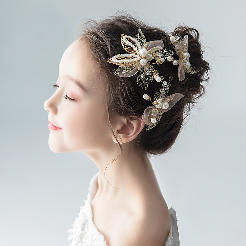 かんざし／パールのお花 華やか 可憐 可愛い 髪飾り ヘアアクセサリー