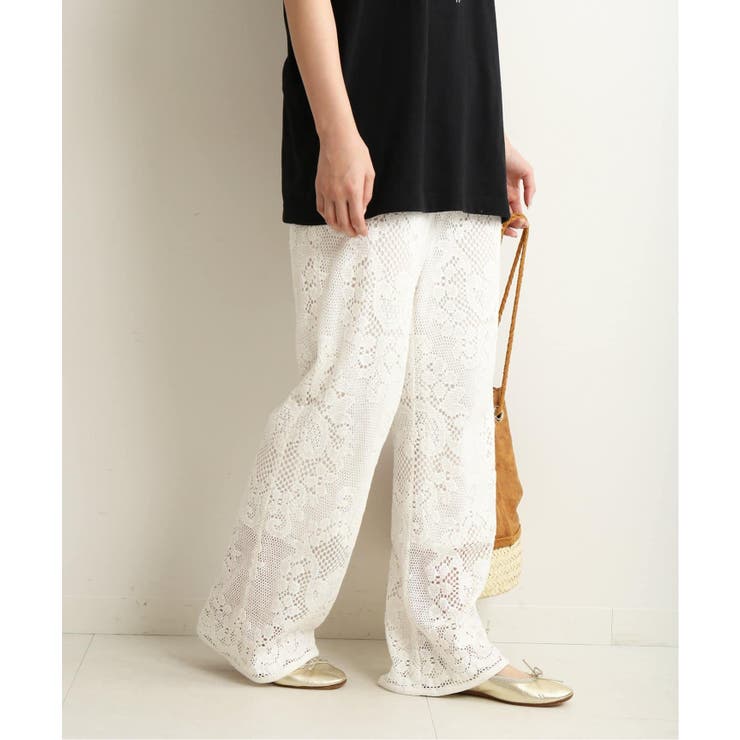 SLOBE IENA】レースフレアパンツ◇[品番：BYCW0004560]｜B.C STOCK