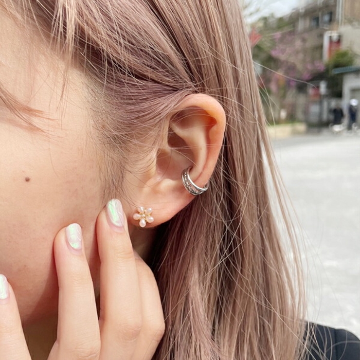 韓国ピアス - ピアス(両耳用)