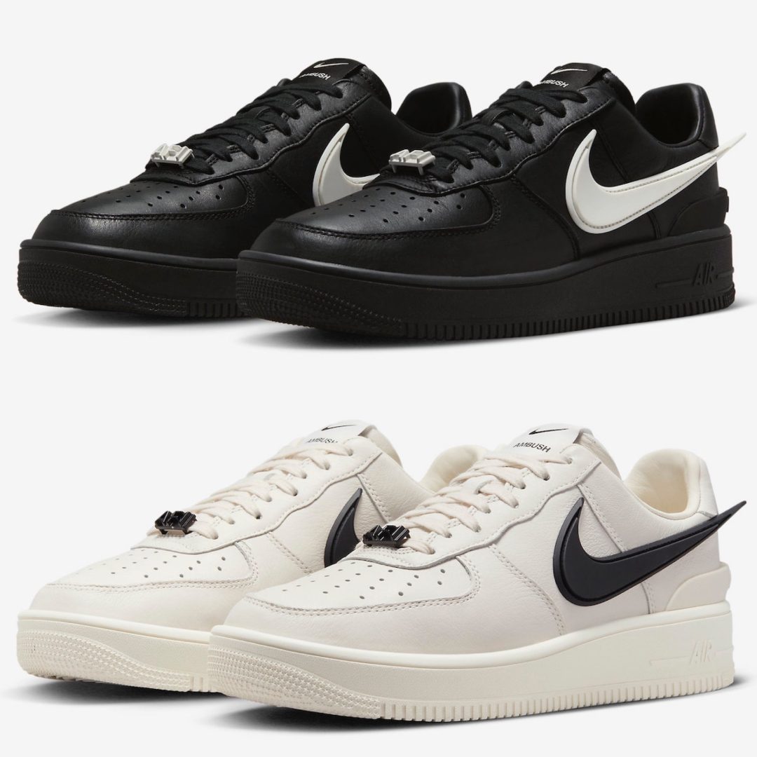 AMBUSH × NIKE AIR FORCE 1 LOW SP BLACK & PHANTOMが2/28、3/9に国内